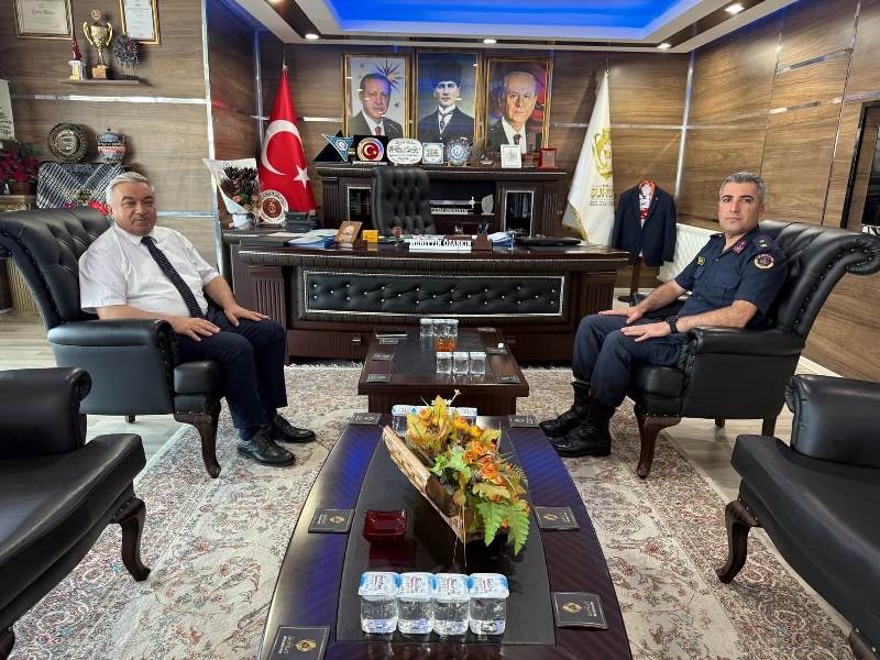Üsteğmen Yunus Tosun’dan Başkan Özaşkın’a Ziyaret