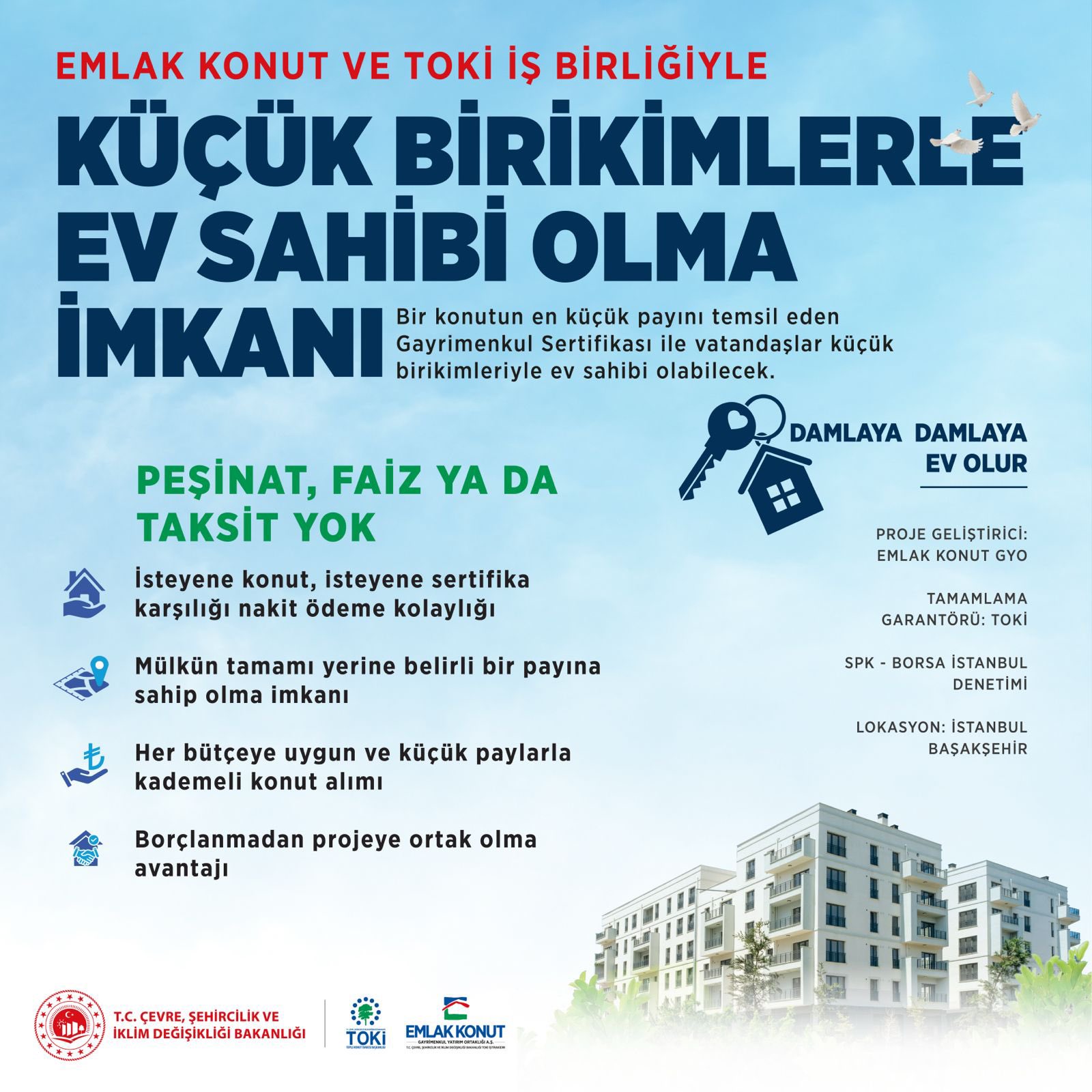 Bakan Kurum Açıkladı: Küçük Birikimlerle Konut Sahibi Olma Dönemi Başladı