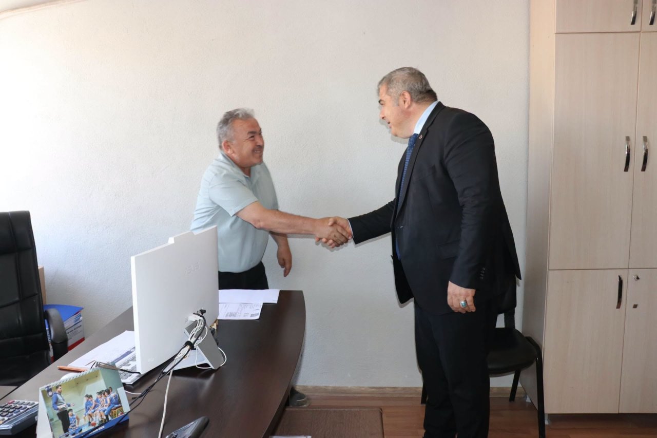 İl Milli Eğitim Müdürü Miraç Sünnetci’den Dinar İlçe Milli Eğitim Müdürlüğü’ne ziyaret