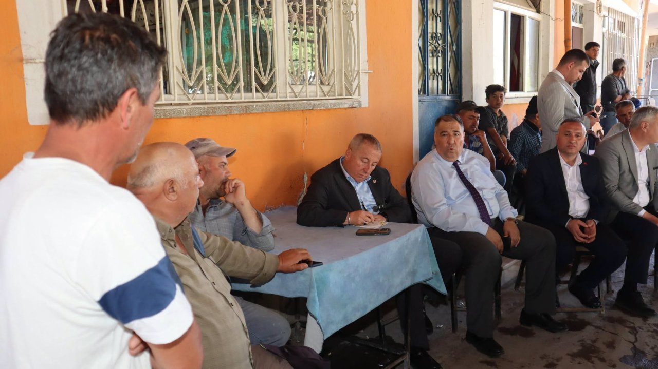 Milletvekili Olgun’dan Beyyazı ve Çıkrık’ta Dolu Hasarı İncelemesi