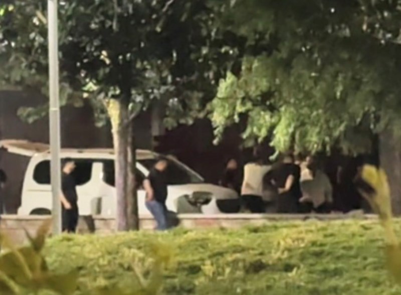 Parkta Çıkan Kavgada Tekme Tokatlar Havada Uçuştu