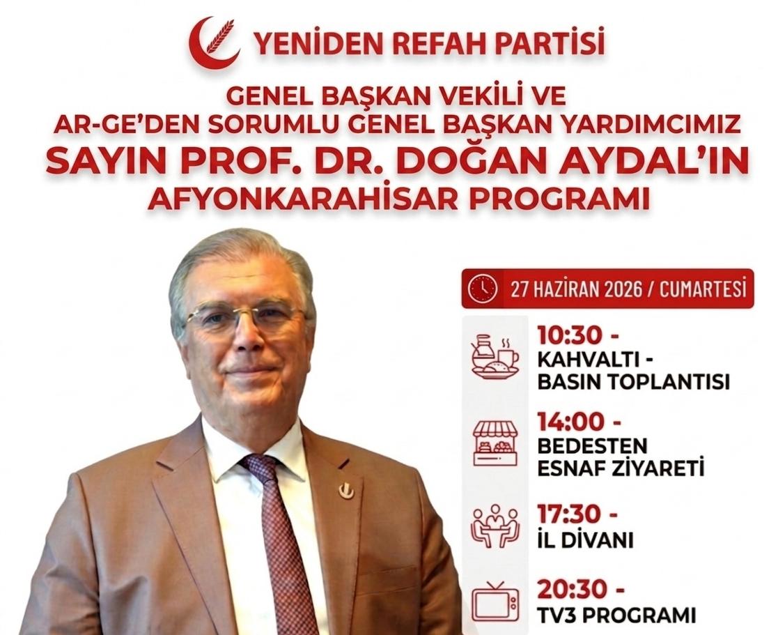 Prof. Dr. Doğan Aydal Afyonkarahisar’da Basın Mensuplarıyla Buluşacak