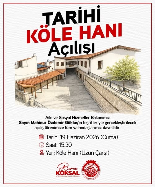 Tarihi Köle Hanı Yeniden Afyonkarahisar’a Kazandırılıyor