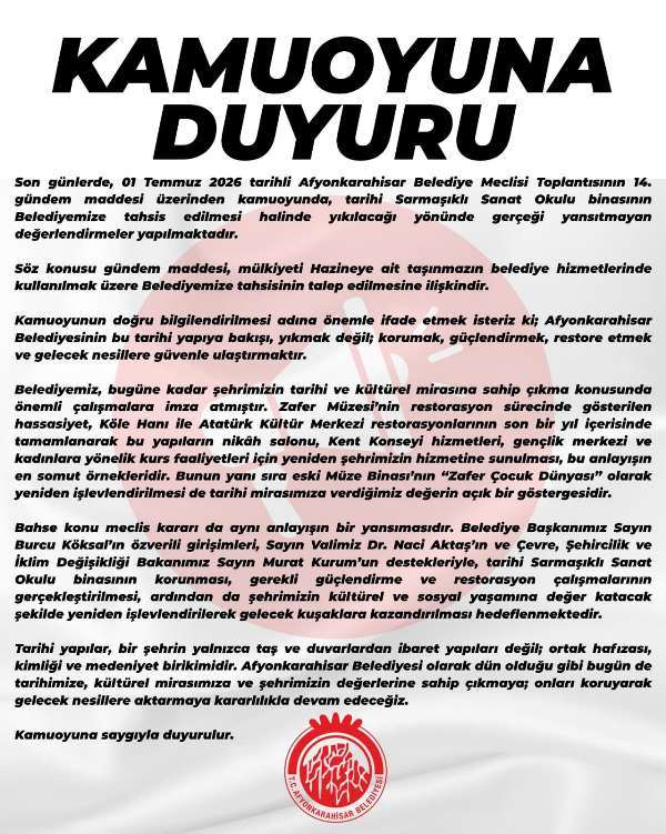 Sarmaşıklı Sanat Okulu Yıkılacak Mı?