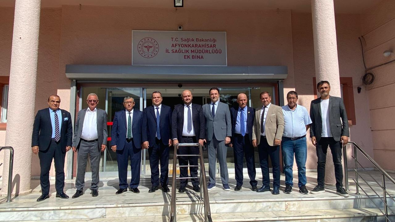 Afyon Gazeteciler Cemiyeti’nden Sağlık ve SGK Kurumlarına Ziyaret