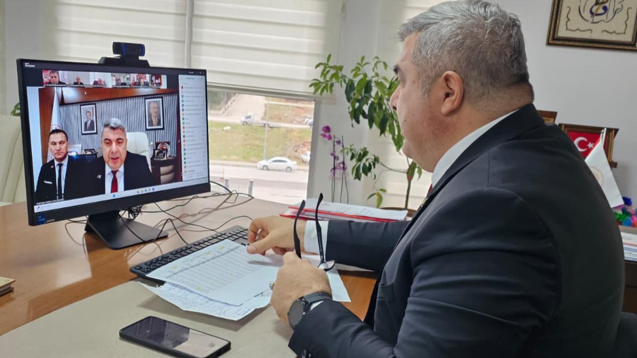 Afyonkarahisar'da Eğitimde İkinci Dönem Hazırlıkları Çevrimiçi Toplantıyla Ele Alındı