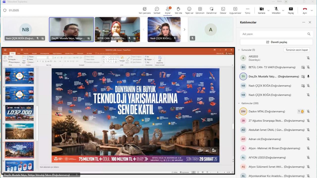 Afyonkarahisar’da TEKNOFEST Bilgilendirme Toplantısına 320 Katılım