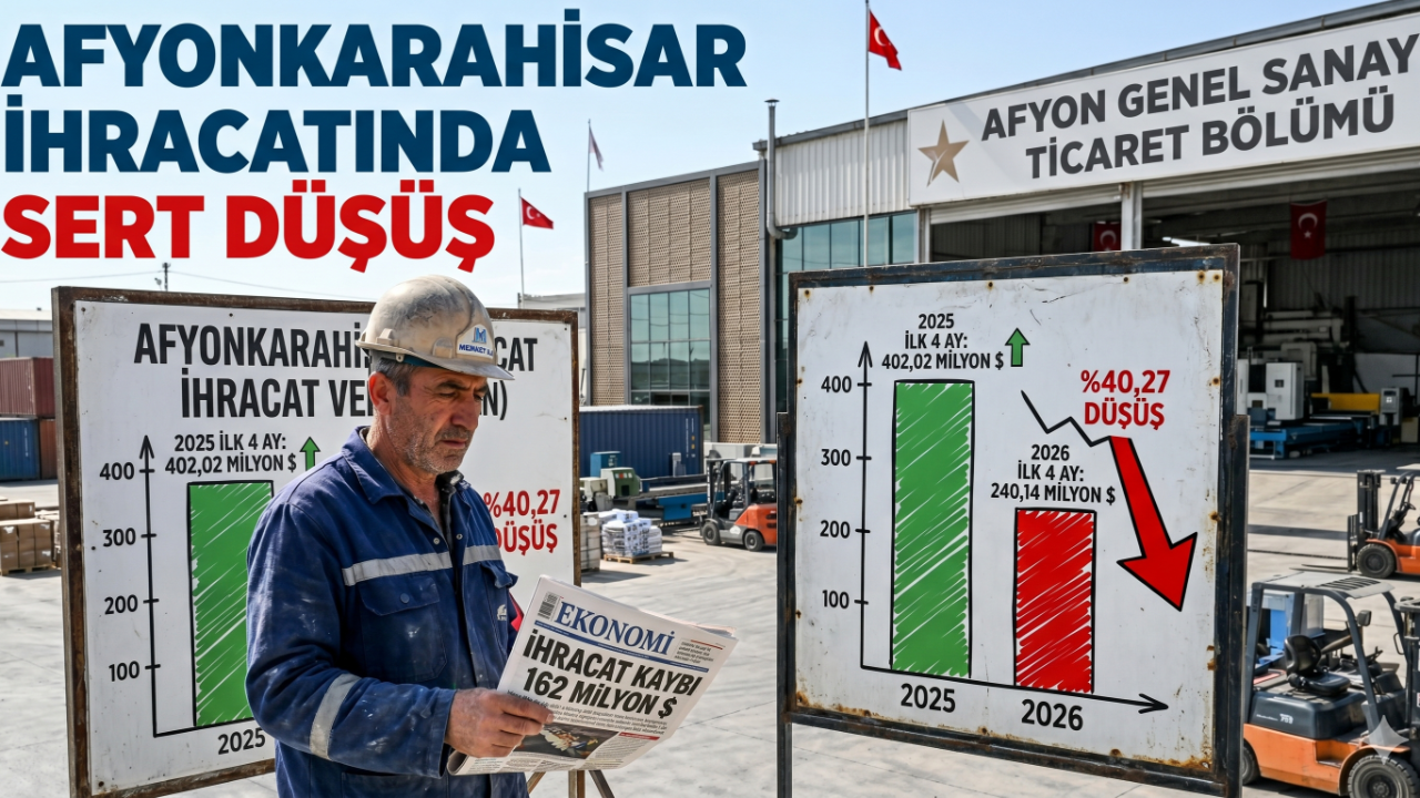 Afyonkarahisar’da İhracat Kaybı: Nisan Ayı Verilerinde Sert Düşüş