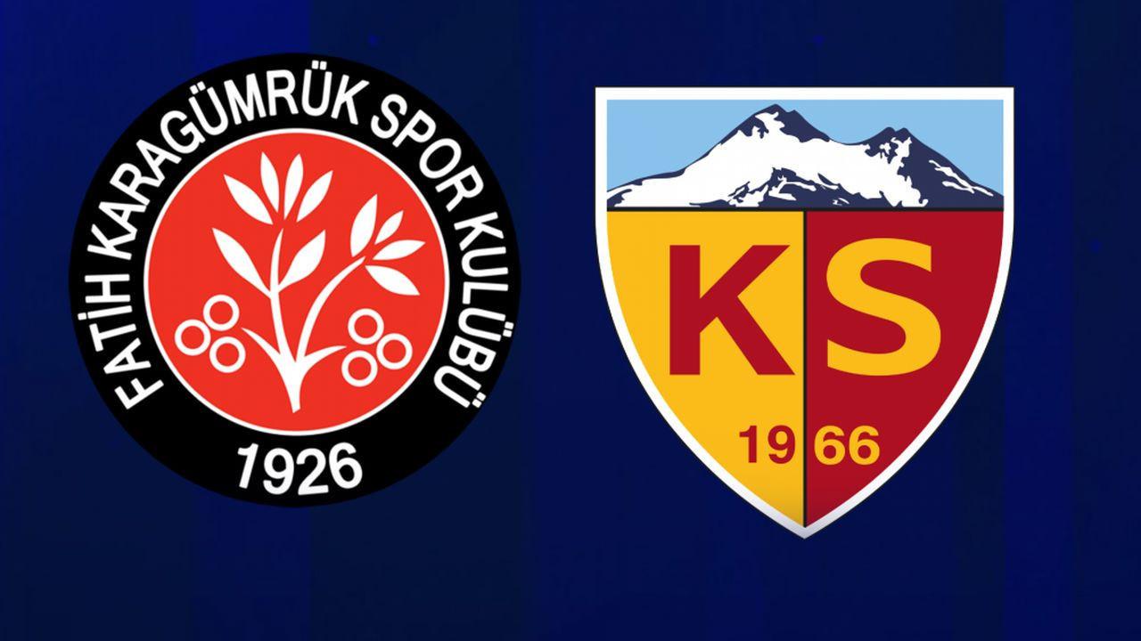 Kayserispor İle Fatih Karagümrük, Süper Lig'e Veda Etti