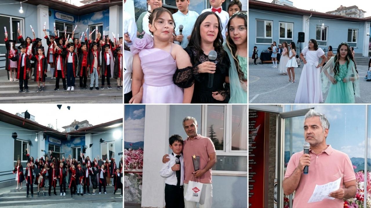 4/B Sınıfı Öğrencileri Kep Attı...Ekrem Yavuz İlkokulu’nda Mezuniyet Coşkusu
