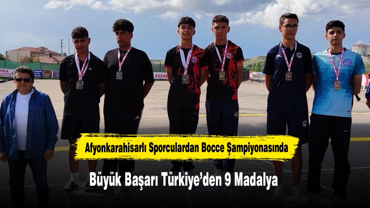 Afyonkarahisarlı Sporculardan Bocce Şampiyonasında Büyük Baş