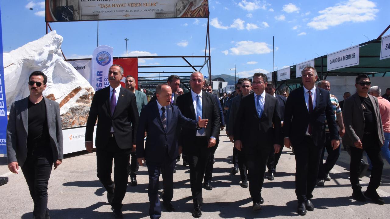 Genel Başkan Babacan Blok Mermer Fuarı'nı Ziyaret Etti