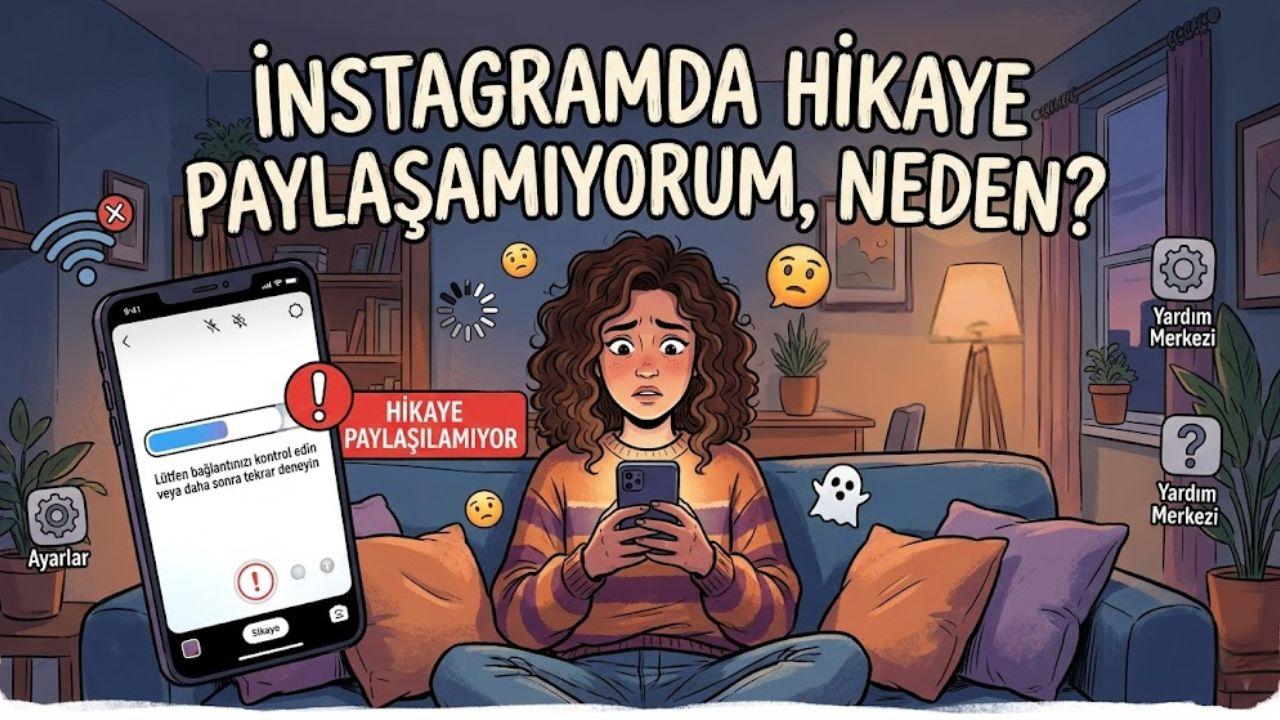 Instagram'da hikaye paylaşamıyorum neden? 2026 Kesin çözüm