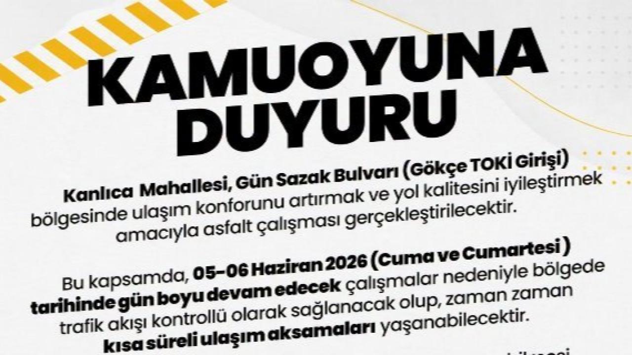 Kanlıca Mahallesi’nde Asfalt Çalışması Başlıyor