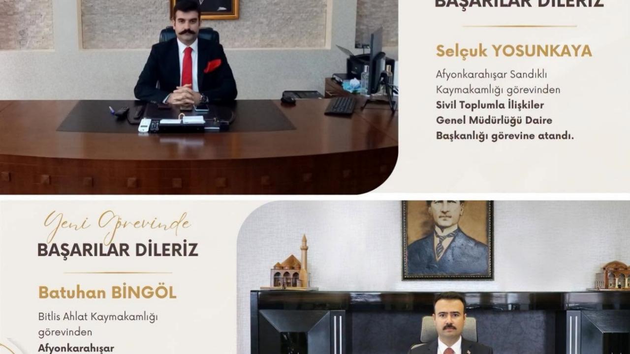 Sandıklı Kaymakamlığında Görev Değişimi: Selçuk Yosunkaya Ankara’ya Atandı