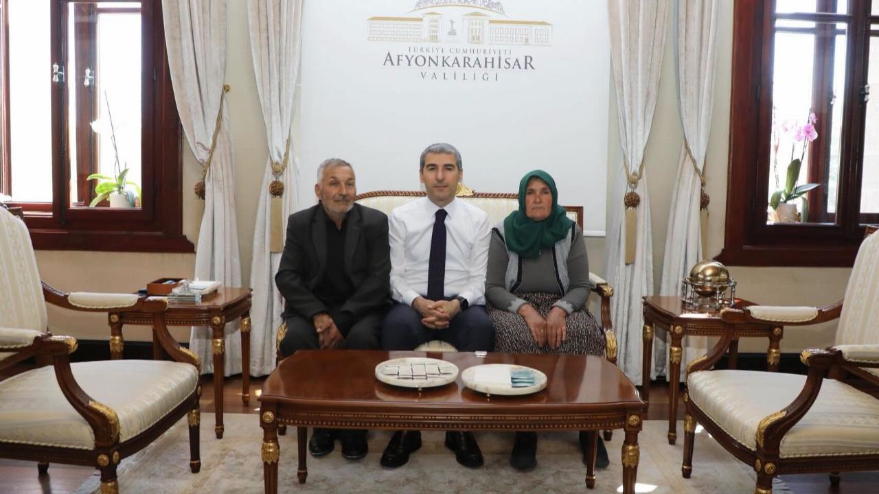 Şehit Ailesinden Vali Naci Aktaş’a Ziyaret