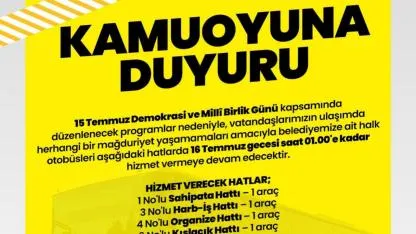 Afyonkarahisar Belediyesi’nden Gece Ulaşım Desteği: Halk Otobüsleri 01.00’e Kadar Sefer Yapacak