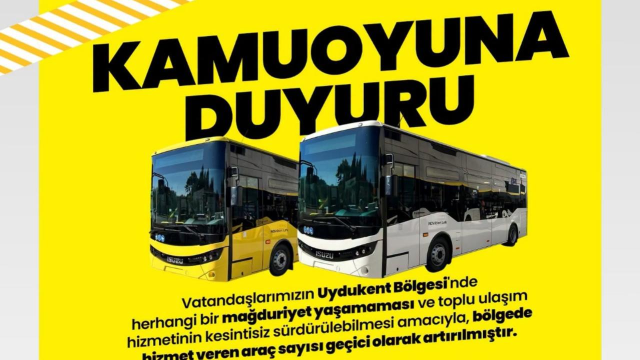 Afyonkarahisar Belediyesi’nden Uydukent Ulaşımında Sefer Artışı