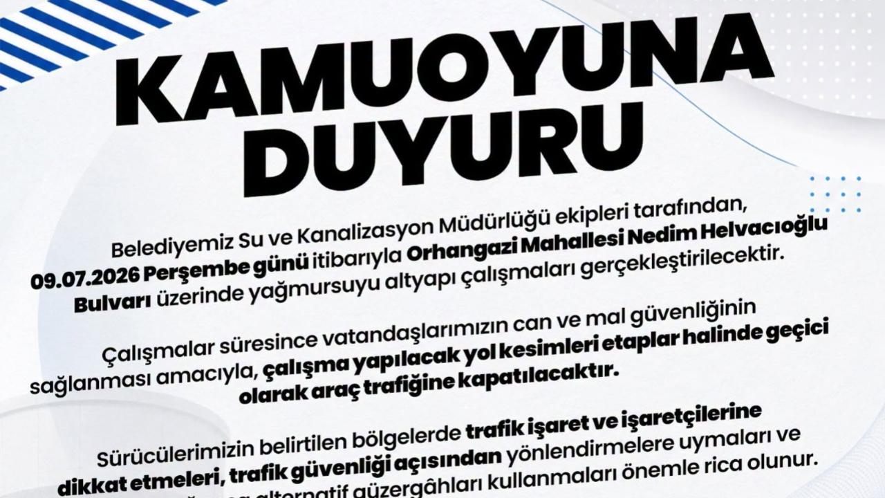 Afyonkarahisar’da Altyapı Çalışması Bu Bölgede Trafik Kısıtlamasına Gidilecek