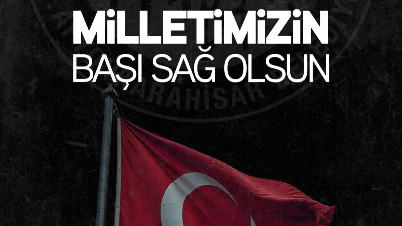 Başkan Köksal'dan Şehit Jandarma Mehmet Demirbaş İçin Taziye Mesajı