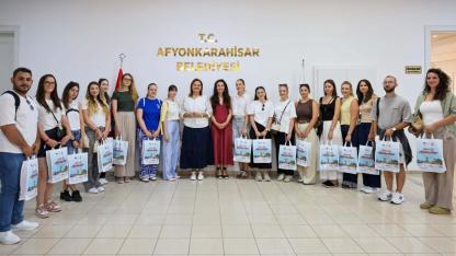 Başkan Köksal'dan Uluslararası Buluşma! Hırvat Öğrencileri Afyonkarahisar'da Ağırladı