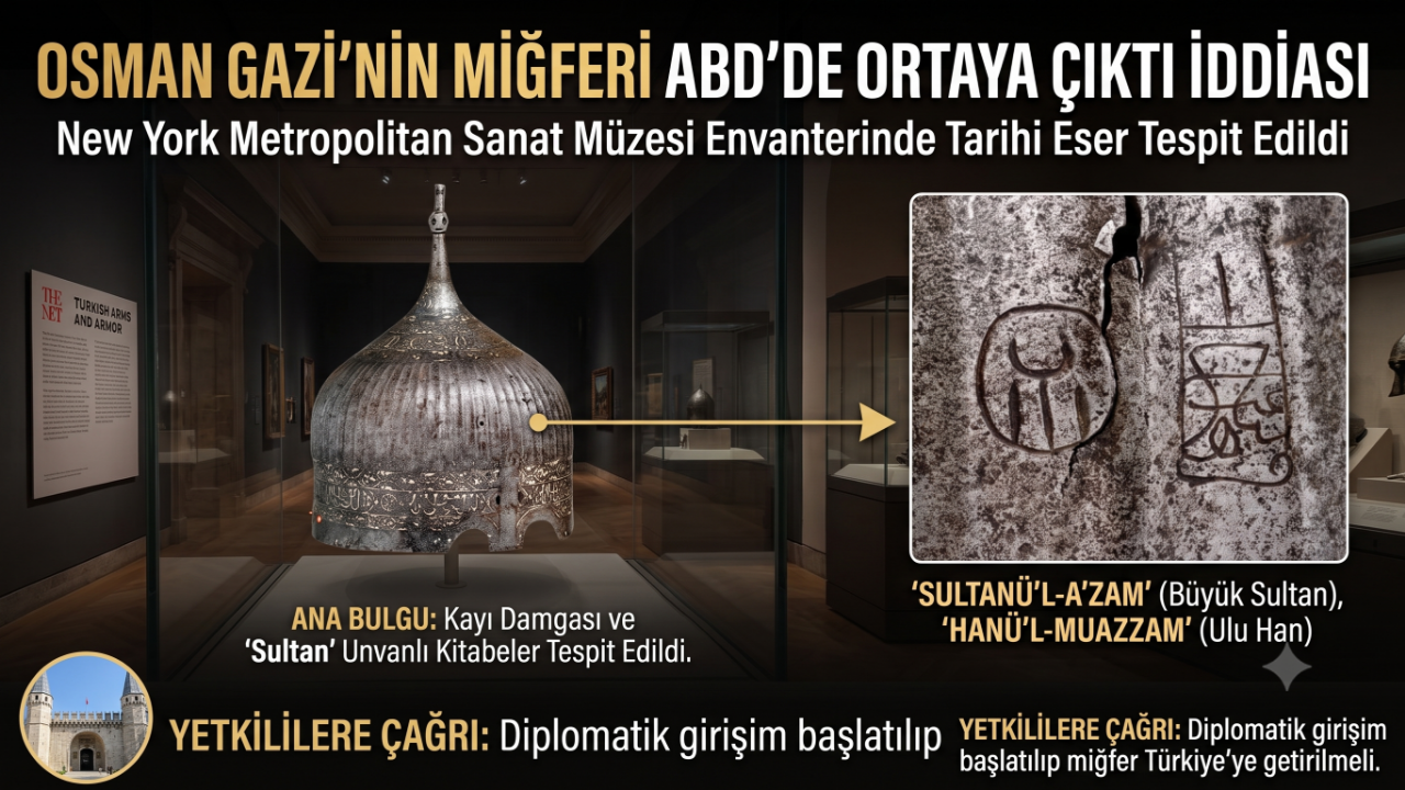 Osman Gazi'nin Miğferi ABD'de Ortaya Çıktı İddiası: New York'taki Müzede Tarihi Eser Tespit Edildi
