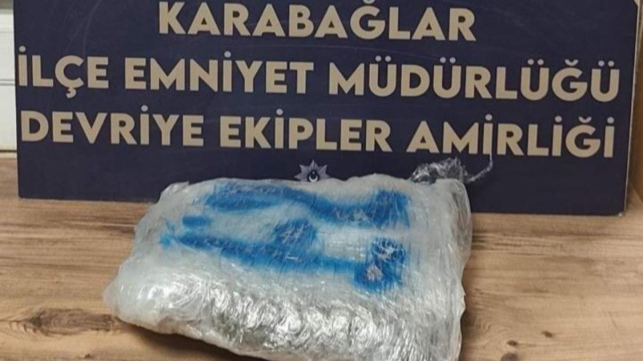 Polisten Kaçan Şüpheli 1 kilo 200 gramlık Uyuşturucu ile Yakalandı