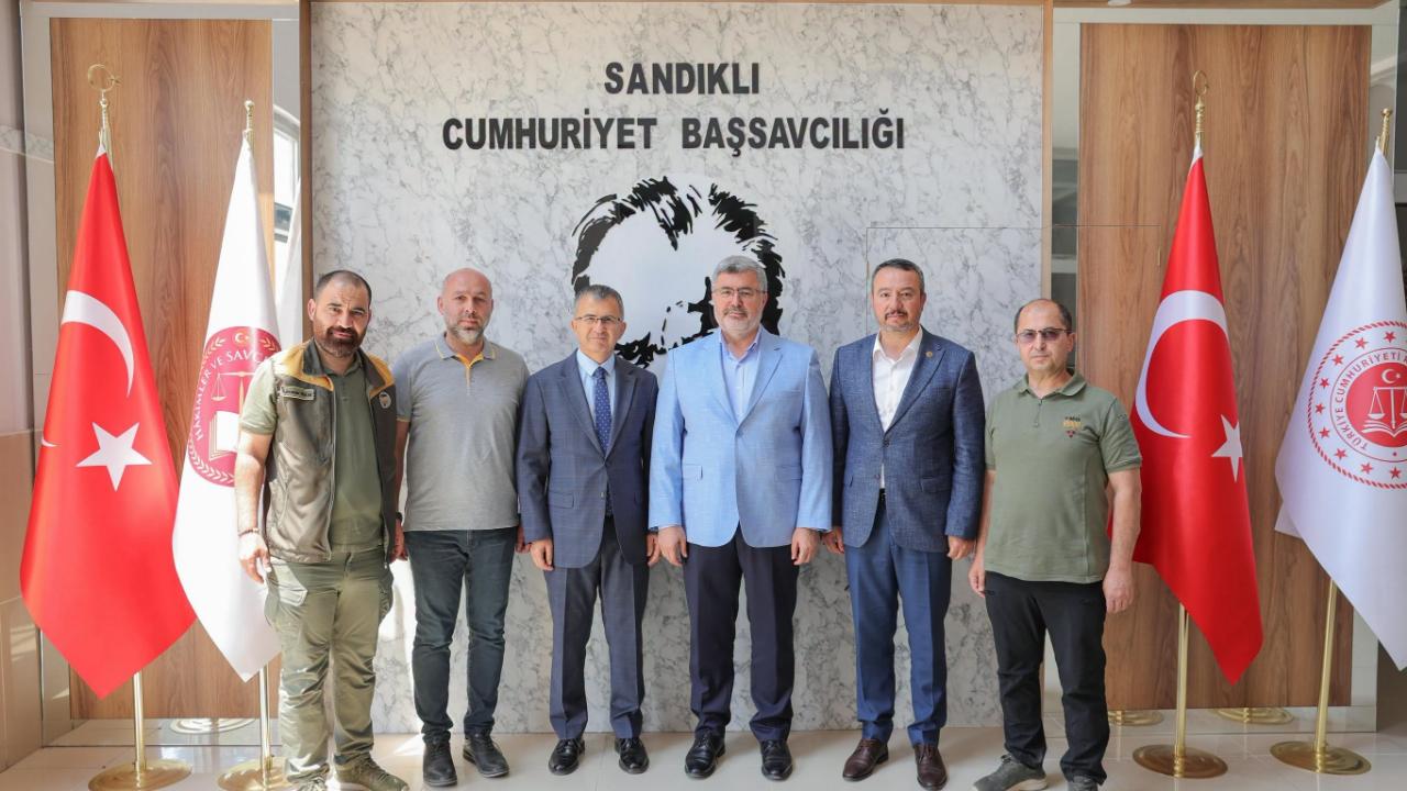 Sandıklı'da Yeni Cumhuriyet Başsavcısı Celal Kaplan'a Hayırlı Olsun Ziyareti